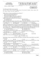 10 đề thi thử tốt nghiệp Hóa giải chi tiết