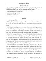 Khóa luận tốt nghiệp Biện pháp khắc phục lỗi chính tả trong dạy học tiếng việt lớp 5 trường Tiểu học