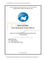 Bài giảng xây dựng bản vẽ kỹ thuật 