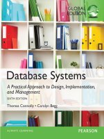 Database Systems. A Practical Approach to Design, Implementation, and Management