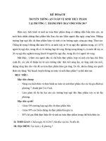 kế hoạc truyền thông vệ sinh an toàn thực phẩm