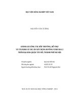 đánh giá công tác bồi thường, hỗ trợ và tái định cư dự án xây dựng đường vành đai 2 trên địa bàn quận tây hồ, thành phố hà nội