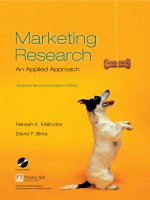 Marketing research an applied approach  naresh malhotra david birks