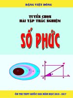 SỐ PHỨC cho kì thi THPT QUÔC GIA