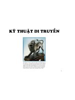 Kỹ Thuật Di Truyền  Đại cương về SHPT