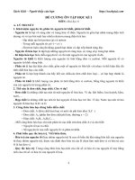 De cuong on tap HKI mon hoa hoc lop 8