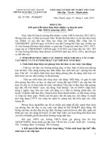 BÁO CÁO Kết quả triển khai thực hiện nhiệm vụ chuyên môn  Bậc THCS,