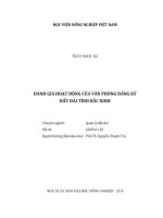 đánh giá hoạt động của văn phòng đăng ký đất đai tỉnh bắc ninh