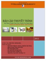 BÁO CÁO THUYẾT TRÌNH Hệ Thống Thanh Toán Trực Tuyến Của Ngân Hàng