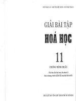 Giải bài tập hóa học lớp 11