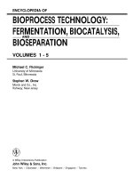 Encyclopedia of bioprocess technology