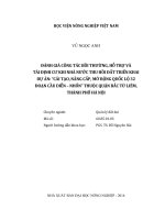 đánh giá công tác bồi thường, hỗ trợ và tái định cư khi nhà nước thu hồi đất triển khai dự án cải tạo, nâng cấp, mở rộng quốc lộ 32 đoạn cầu diễn – nhổn