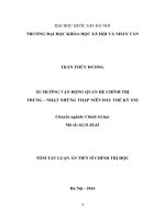 Xu hướng vận động quan hệ chính trị trung   nhật những thập niên đầu thế kỷ XXI 