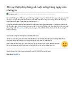 50 sự thật phũ phàng về cuộc sống hàng ngày của chúng ta 