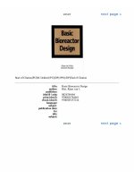 Basic bioreactor design