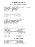 CÂU HỎI TRẮC NGHIỆM ĐỊA LÝ 8 chuẩn