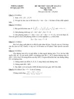 thi thử 10 lần 2 toán huyện tân yên 2012 2013 