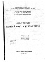 Giáo trình sinh lý thực vật ứng dụng 