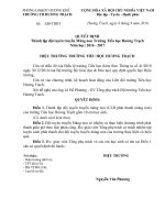 Quyết định thành lập đội tuyên truyền măng non trường tiểu học tân thành 2013