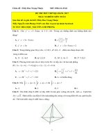 DE TOAN TRAC NGHIEM   GIAI CHI TIET 