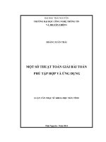 Một số thuật toán giải bài toán phủ tập hợp và ứng dụng 