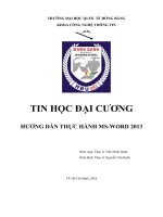 giáo trình thực hành word