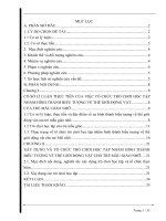 Tiểu luận xây dựng và tổ chức các trò chơi học tập nhằm hình thành biểu tượng về thế giới động vật cho trẻ mẫu giáo nhì 4 5 tuổi trường mầm non hoa mai