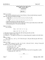 8 bộ đề thi học kỳ 2 lớp 8