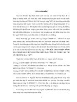 Báo cáo tổ chức giao nhận hàng hoá nhập khẩu bằng đường biển tại công ty TNHH vận tải và thương mại CAN 