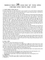 MODULE THCS Giáo Dục Kĩ Năng Sống Cho Học Sinh Trung Học Cơ Sở