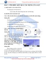 Bài 7 tìm hiểu kết quả tác dụng của lực