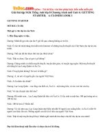 Giải bài tập SGK Tiếng Anh lớp 8 Chương trình mới Unit 6: GETTING STARTED, A CLOSER LOOK 1 