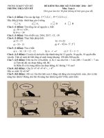 Đề  ĐA toán 6 HKI yên mô 20162017