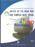 Quản lý và bảo trì hệ thống máy tính trong win XP 