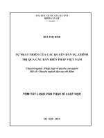 Sự phát triển của các quyền dân sự, chính trị qua các bản Hiến pháp Việt Nam