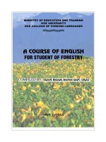 A course of english for student of forestry 