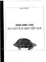 Khóa định loại bò sát ếch nhái việt nam 