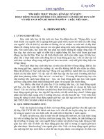 SKKN DOI:TÌM HIỂU THỰC TRẠNG, KĨ NĂNG TỔ CHỨC  HOẠT ĐỘNG NGOÀI GIỜ HỌC CỦA ĐỘI NGŨ CÁN BỘ CHỈ HUY LỚP  VÀ ĐỘI TNTP HỒ CHÍ MINH Ở KHỐI 4  5 BẬC TIỂU HỌC.