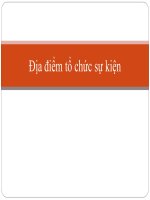 Địa điểm tổ chức sự kiện