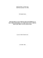 Thành phần loài thuộc họ Eleotridae và đặc điểm sinh học của một số loài cá bống phân bố trên tuyến sông Hậu (LA tiến sĩ)