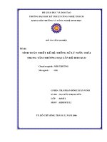 Đồ án tính toán thiết kế hệ thống xử lý nước thải cho trung tâm thương mại căn hộ BITEXCO