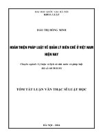 Hoàn thiện pháp luật về quản lý biên chế ở Việt Nam hiện nay