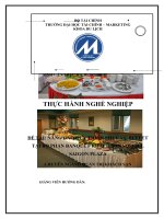 nâng cao quy trình phục vụ tiệc buffet tại sofitel