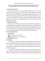 Phương pháp huấn luyện đội tuyển bóng đá học sinh