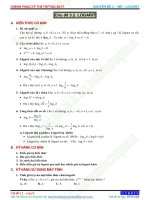 Trắc nghiệm toán chủ đề LOGARIT 