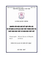 Nghiên cứu hiệu quả kết hợp dẫn lưu và sử dụng alteplase não thất trong điều trị chảy máu não thất (tt) 