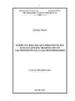 Nghiên cứu động học quá trình chuyển hóa bằng sắt, kẽm hóa trị không đối với 2,4,6-trinitrotoluen và 2,4,6-trinitroresorxin