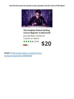 022 Bonus Lecture Take the full hacking course for 50 off using this coupon