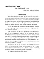 TÂM LÝ HỌC PHÁT TRIỂN