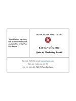 Lập chiến lược marketing điện tử cho sản phẩm chuỗi cửa hàng bánh mì việt nam easy banhmi